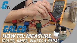 How To Measure Volts Amps Watts amp Ohms with a Multimeter [upl. by Nosyla]