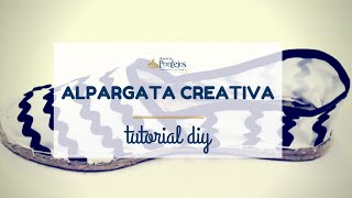 Tutorial DIY  Cómo hacer una alpargata creativa [upl. by Aitnis]