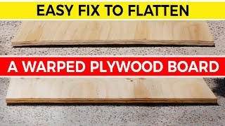 How to Flatten Warped or Bent Plywood 📏 [upl. by Hoskinson]