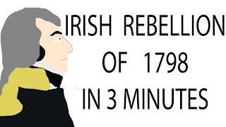 Irish Rebellion of 1798  3 Minute History [upl. by Ebby978]