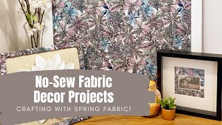 Easy NoSew Fabric Decor Projects  JOANN Fabrics [upl. by Ytirahs]