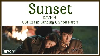 DAVICHI 다비치  Sunset 노을 OST Crash Landing On You Part 3  Lyrics [upl. by Alejo]