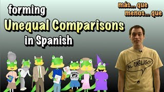 01 Spanish Lesson  Unequal Comparisons part 1 Másmenos  que [upl. by Marve]