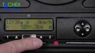 Einstellungen Digitaler Tachograph zu Schichtbeginn bei VDO 12  13u [upl. by Nemhauser]