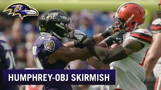 Full Video of Marlon HumphreyOdell Beckham Jr OnField Fight  Baltimore Ravens [upl. by Ayidan651]