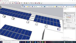 Solar power plant design in SketchUp software [upl. by Neiviv164]