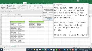 Filter multiple values in Excel using Advanced Filter [upl. by Ronoh]