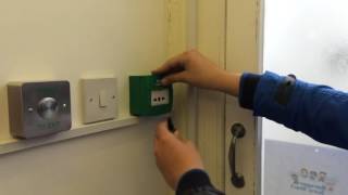 How to reset a Emergency door release [upl. by Sokim]