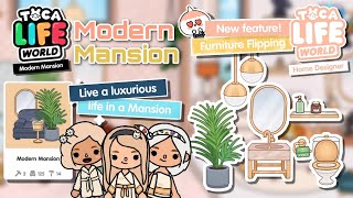 MODERN MANSION FULL MAKEOVER TOCA LIFE WORLD  TOCA BOCA [upl. by Artenehs]