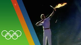 Barcelona 1992 Olympic Torch Lighting  Epic Olympic Moments [upl. by Edmanda109]