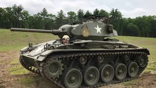 M24 Chaffee Tank Driving Experience  American Heritage Museum  Hudson MA  Drive a WWII Tank [upl. by Naimad]