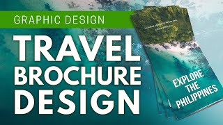 Travel Brochure Design Concept Timelapse SJ Digital Lab [upl. by Latashia]