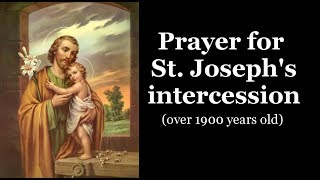 Prayer for St Josephs intercession [upl. by Armando403]