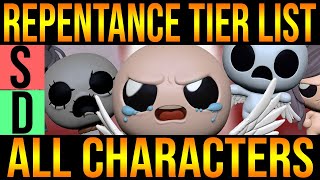 ALL REPENTANCE CHARACTERS TIER LIST  The Binding Of Isaac Repentance [upl. by Andrel]