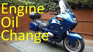 BMW R1100rt engine oil change [upl. by Raji441]