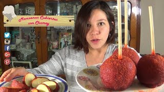 Manzanas Cubiertas con Chamoy Caseras  paso a paso [upl. by Nylavad933]