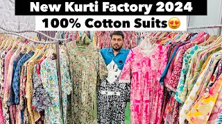 Jaipur Kurti Factory 2024  New Design Cotton Kurti  Kurti Manufacturer in Jaipur  JMB Export [upl. by Nicolea]