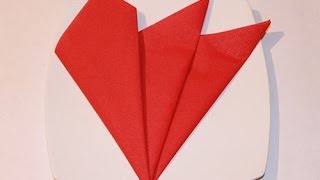 How to fold napkins  The French Napkin Fold [upl. by Vladimar]