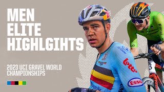 Men Elite Highlights  2023 UCI Gravel World Championships [upl. by Aihsetal]