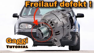 Lichtmaschine und Freilauf wechseln  VW AUDI SEAT SKODA  DIY Tutorial [upl. by Eneg]