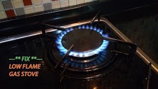 How to Fix Low Flame on Gas Stove [upl. by Arratahs]