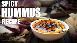 Spicy Hummus Recipe  Hummus Tahini Tutorial [upl. by Llejk758]