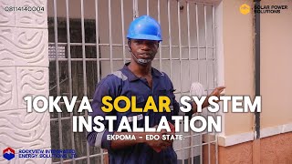 10Kva SOLAR POWERED INVERTER INSTALLATION [upl. by Mayhew19]