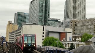 London Riding the DLR Train from Bank to Woolwich Arsenal via London City Airport [upl. by Ramma]