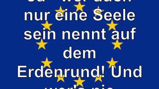 Europahymne Lyrics Video [upl. by Trebma]