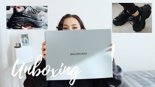 Triple S BALENCIAGA Sneaker UNBOXINGAnswering FAQs [upl. by Snowber778]