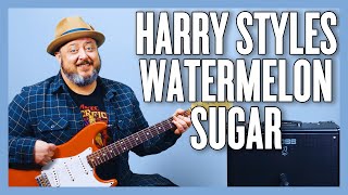 Harry Styles Watermelon Sugar Guitar Lesson  Tutorial [upl. by Valerian419]