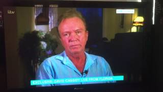 David Cassidy Live Interview  This Morning [upl. by Fauch]