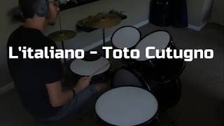 Toto Cutugno  LItaliano 1983  Drum Cover [upl. by Anyer]