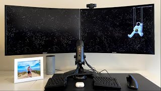 Unboxing Samsung 27inch Curved Dual Monitors [upl. by Atnauqahs]