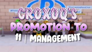 Croxoqs promotion to MANAGEMENT at Bloxton Hotels [upl. by Eagle]