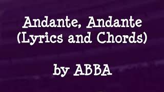 Andante Andante by ABBA  Lyrics and Chords [upl. by Kara-Lynn633]