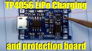 TP4056 LiPo Charging and protection board [upl. by Atiuqrahc921]