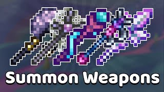 Terraria  All Summon Weapons Tier List amp Guide [upl. by Photima]