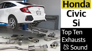 Sound Testing for Honda Civic Si Top 10 Exhausts [upl. by Naitsyrk]