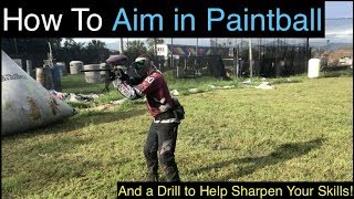 How To Aim A Paintball Gun Correctly [upl. by Dorcia651]