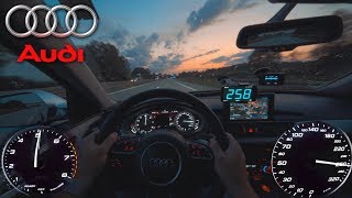 Audi S6 Avant  Pushing on German Autobahn✔ [upl. by Armilla]