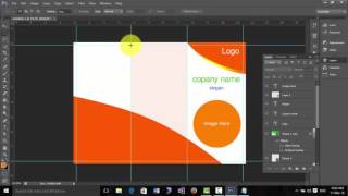 How to design a brochure in photoshop cs6 [upl. by Eusoj]