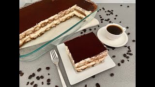 TIRAMISU RECIPE WITHOUT EGGS EASY TIRAMISU RECIPE [upl. by Aitnauq888]