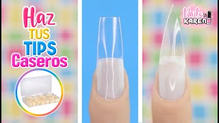 HAZ TUS TIPS para UÑAS CASEROS  Fácil y Barato [upl. by Nnylyram]