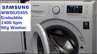 Samsung WW90J5455 9Kg 1400 Spin Washing Machine [upl. by Ertemed]