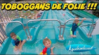 TOBOGGANS DE FOLIE À AQUABOULEVARD [upl. by Ettenuahs240]