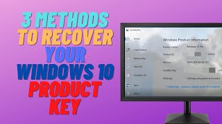 3 Methods to Recover your Windows 10 Product Key [upl. by Junno183]