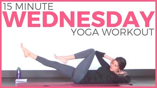 Wednesday 7 Day Yoga Challenge Power Yoga Workout  Sarah Beth Yoga [upl. by Evreh]