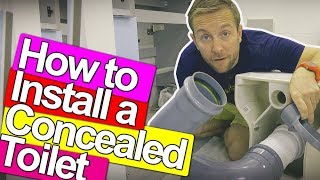 HOW TO FIX A CONCEALED TOILET  Plumbing Tips [upl. by Enavi]