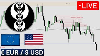 Live Forex Trading with ICT Concepts EURUSD [upl. by Desdamona]